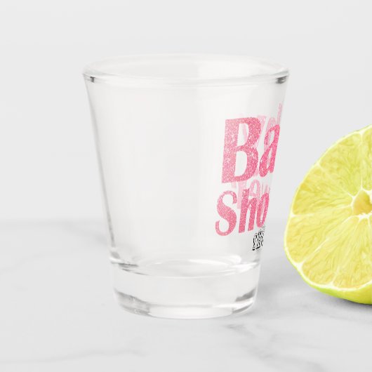 Verre A Shot Parties scintillant rose Fille Baby shower Tirs (Gauche)