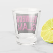 Verre A Shot Parties scintillant rose glam (Dos)