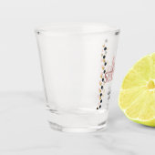 Verre A Shot Parties scintillant Rose Gold Sweet 16 points (Gauche)