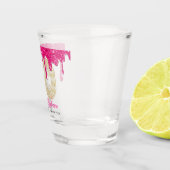 Verre A Shot Parties scintillant rose goutte 50e Anniversaire v (Droite)