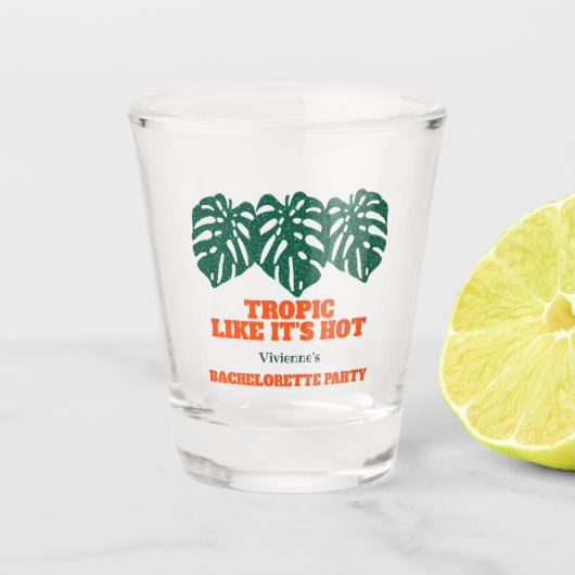 Verre A Shot Parties scintillant Tropical Bachelorette Party Mo (Devant)
