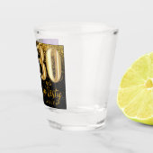 Verre A Shot Parties scintillant violet, noir et or 30e anniver (Droite)