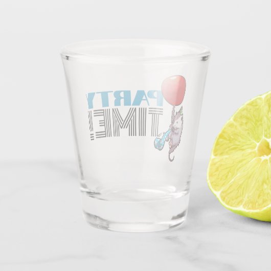 Verre A Shot PARTY TIME! Possum Funny Flottant Opossum (Dos)