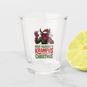 Verre A Shot Passez un Noël de Krampus tout petit