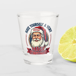 Verre A Shot Passez un très Maga Noël Trump a gagné