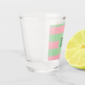 Verre A Shot Pastel vert et rose (Gauche)