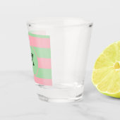 Verre A Shot Pastel vert et rose (Droite)