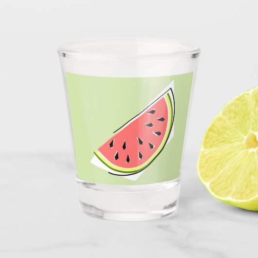 Verre A Shot Pâte verte de pastèque (Devant)