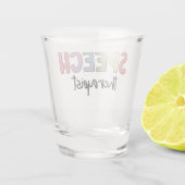 Verre A Shot Pathologiste orthophoniste SLP (Dos)