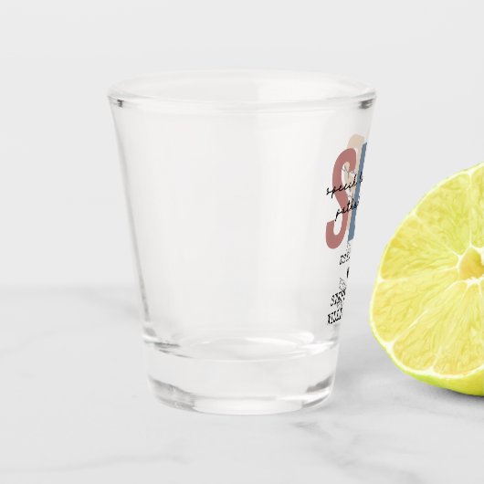 Verre A Shot Pathologiste orthophoniste sur mesure SLP (Gauche)