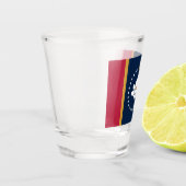 Verre A Shot Patriotic shot glass with flag of Mississippi (Gauche)