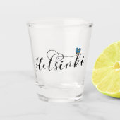 Verre A Shot Pavillon Helsinki En Coeur, Finlande (Devant)