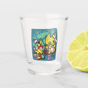 Verre A Shot Paw-sitivement Effrayant Chats Monstrueux Hallow