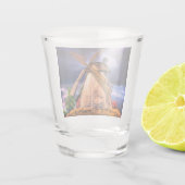 Verre A Shot Pays-Bas Windmill Shot Glass (Dos)
