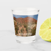 Verre A Shot Paysage des Roches Rouges du Colorado (Devant)