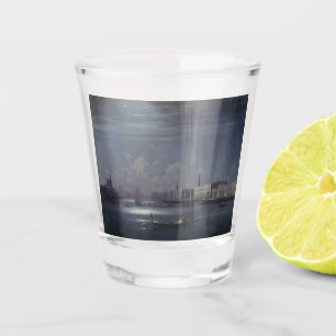 Verre A Shot Paysage nocturne à Venise (ville italienne)