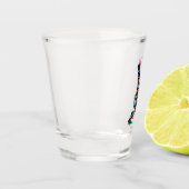 Verre A Shot Peace Love Bigfoot Hippie Funny Bigfoot Lover (Gauche)