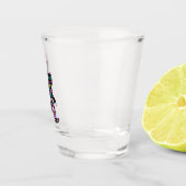 Verre A Shot Peace Love Bigfoot Hippie Funny Bigfoot Lover (Droite)