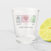 Verre A Shot Peace Love Immobilier (Dos)