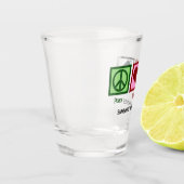 Verre A Shot Peace Love Immobilier (Gauche)