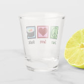 Verre A Shot Peace Love Sushi (Dos)