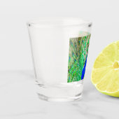 Verre A Shot Peacock Plumage (Gauche)