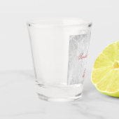 Verre A Shot Peacock rose Personnalisé (Gauche)