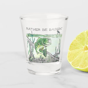 Verre A Shot Pêche au bar