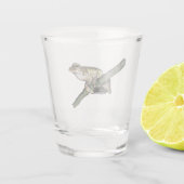 Verre A Shot Peinture à l'huile de petite grenouille d'arbre, v (Dos)