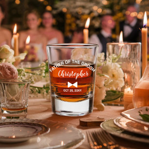 Verre A Shot Père de la Mariée Moderne Cadeau de Mariage Person