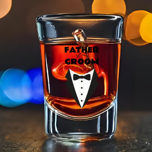 Verre A Shot Père de la salle Mariage personnalisé Keepsaké