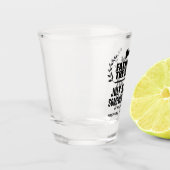 Verre A Shot Père fait sur commande de la jeune mariée (Gauche)