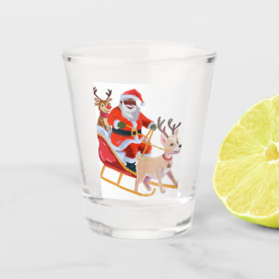 Verre A Shot Père Noël afro et ses amis