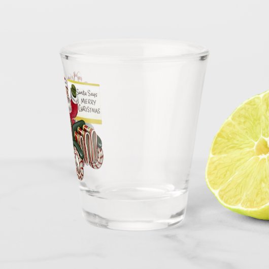 Verre A Shot père Noël dit Joyeux Noël (Droite)