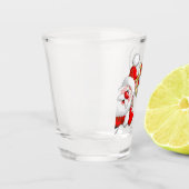 Verre A Shot Père Noël et Reindeer Joyeux Noël Joyeux dessin an (Gauche)