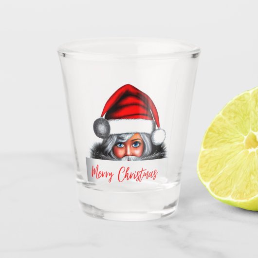 Verre A Shot Père Noël fille (Devant)