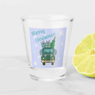 Verre A Shot Père Noël vue de devant Joyeux Noël