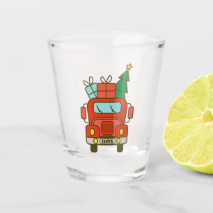 Verre A Shot Père Noël vue de devant Joyeux Noël