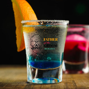 Verre A Shot Père personnalisé de la salle de mariage Jour cade