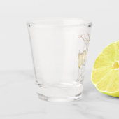 Verre A Shot Perles élégantes et Fête des mariées de poursuites (Gauche)