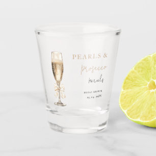 Verre A Shot Perles & Prosecco Baby shower de mariage