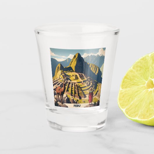 Verre A Shot Pérou Machu Picchu (Devant)