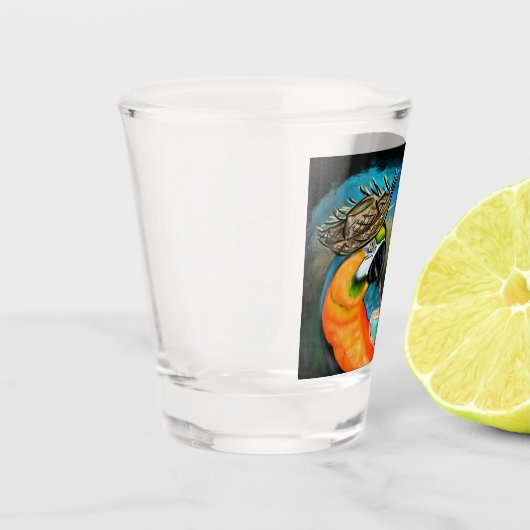 Verre A Shot Perroquets (Gauche)
