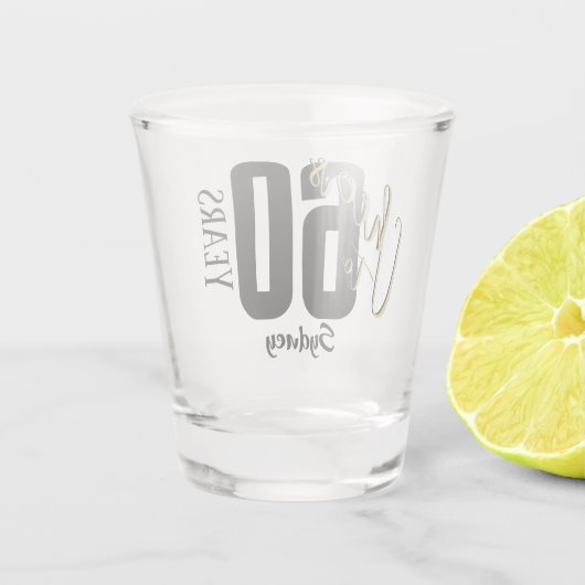 Verre A Shot Personalized Birthday Celebration  (Dos)