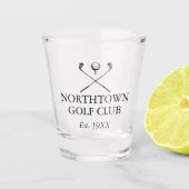 Verre A Shot Personalized Classic Golf Club Name (Devant)