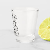 Verre A Shot Personalized Mr & Mrs Surname & Date (Droite)
