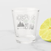 Verre A Shot PERSONALIZED NAME Cabin Camping Adventure (Dos)