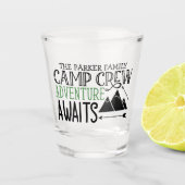 Verre A Shot PERSONALIZED NAME Cabin Camping Adventure (Devant)