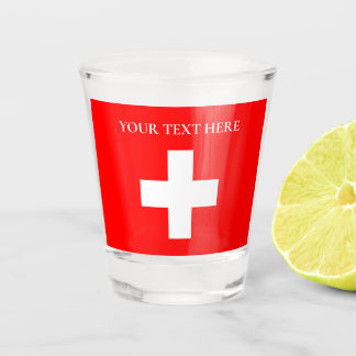 Verre A Shot Personalized Switzerland Flag Schweiz Swiss Europe