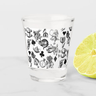 Verre A Shot Personnages classiques d'Alice aux pays des mervei
